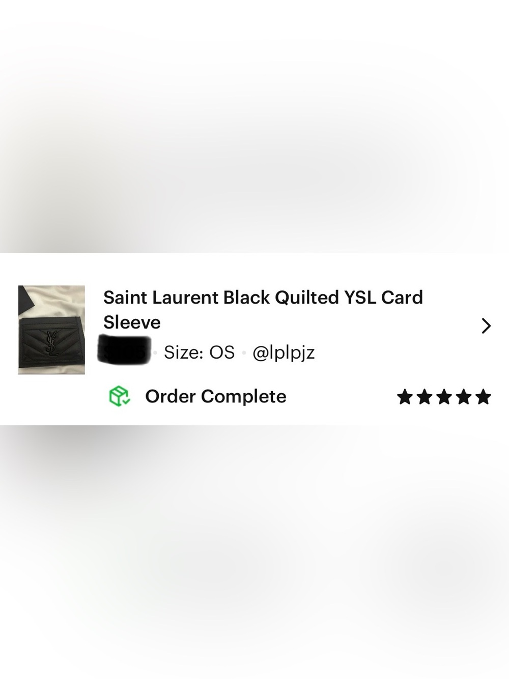 Saint Laurent Black Quilted Leather Card & Key Holder with Gold YSL Emblem - Picture 8 of 9